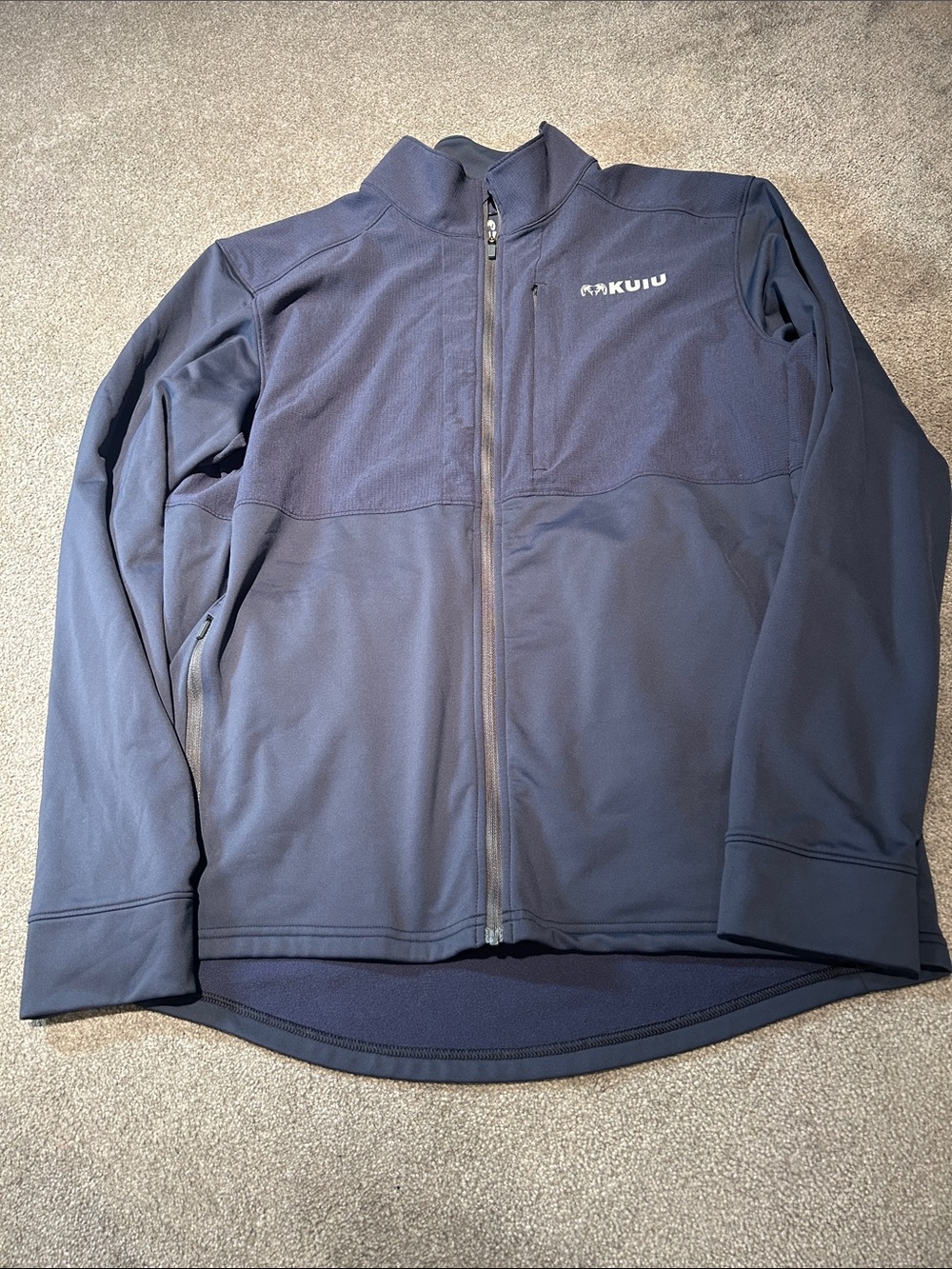 KUIU Men's Navy Lightweight Full-Zip Jacket